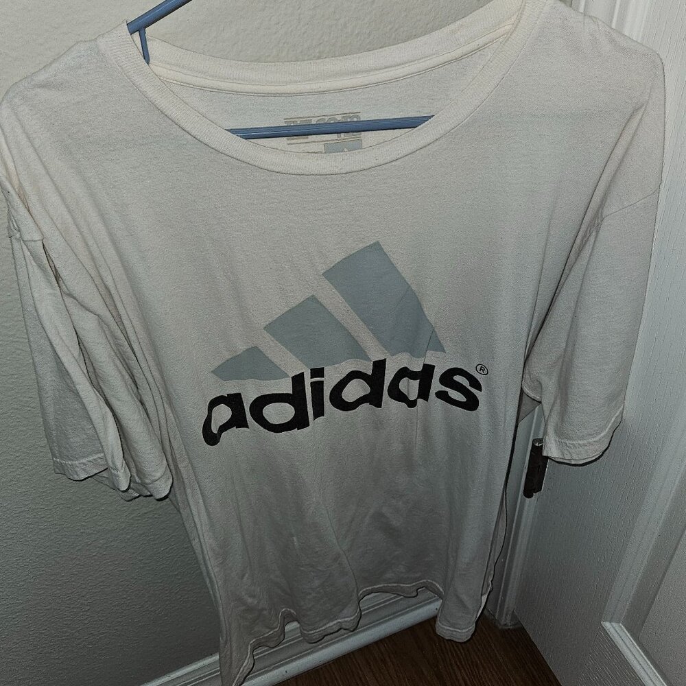 Adidas White Logo T-Shirt
